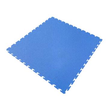 爱柯部落 坦内德 耐磨耐压防滑 PVC工业地板砖 明扣，蓝色-树皮纹457*457*4.5mm