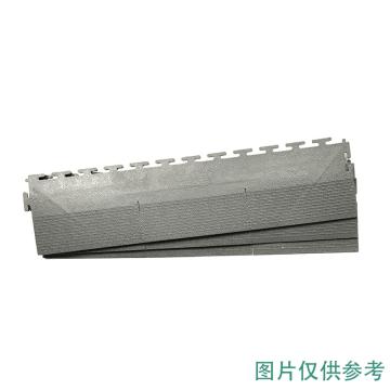 爱柯部落 坦内德 耐磨耐压防滑 PVC工业地板砖 明扣，灰色-短边条457*67*4.5mm