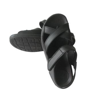 好亚通 防静电加固边交叉带凉鞋，黑色A-2025B（40） 售卖规格：1双
