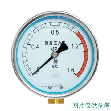 沈阳市压力表厂 压力表，0--1.6MPa 1.6级15cm表盘 M20*1.5联接螺纹 售卖规格：1个