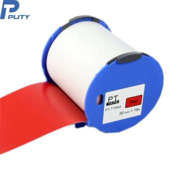 普贴/PUTY 哑面红色PVC标签，PT-T5RNA 50mm*15m 50mm*15m EPSON-Pro100标签打印机使用 售卖规格：1卷