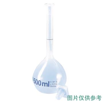 普兰德/BRAND 容量瓶，36128 PMP材质，50ml，NS 12/21，PP瓶塞 售卖规格：2个/包