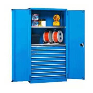 位邦 双开门工具柜83系列 GD831112 尺寸1023×555×1800mm 蓝门灰柜