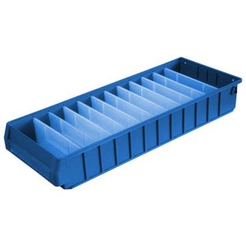 英达斯贝克 分隔式零件盒(不带隔板），6023 中4号,尺寸:600×235×90mm,蓝色 售卖规格：1个