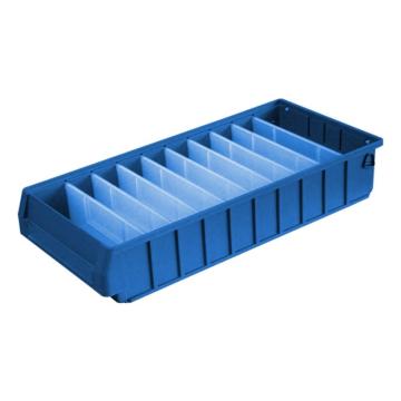 英达斯贝克 分隔式零件盒(不带隔板），5023 中3号,尺寸:500×235×90mm,蓝色 售卖规格：1个