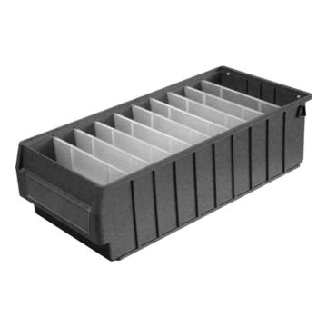 英达斯贝克 分隔式零件盒(不带隔板），5023H 大3号,尺寸:500×235×140mm,灰色 售卖规格：1个