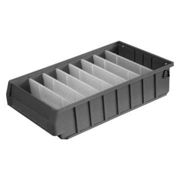 英达斯贝克 分隔式零件盒(不带隔板），4023 中2号,尺寸:400×235×90mm,灰色 售卖规格：1个