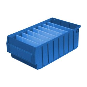 英达斯贝克 分隔式零件盒(不带隔板），4023H 大2号,尺寸:400×235×140mm,蓝色 售卖规格：1个