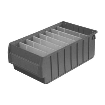 英达斯贝克 分隔式零件盒(不带隔板），4023H 大2号,尺寸:400×235×140mm,灰色 售卖规格：1个
