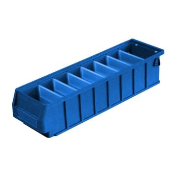 英达斯贝克 分隔式零件盒(不带隔板），4011 小2号,尺寸:400×110×90mm,蓝色 售卖规格：1个