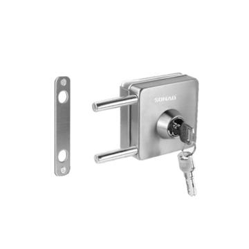 索耐尔/SONAO 玻璃门锁，701A，H-701A方形双面单开 售卖规格：1套