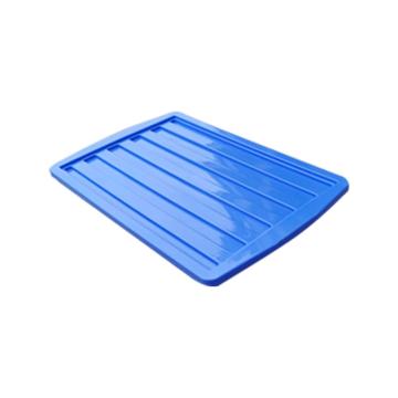 英达斯贝克 塑料固定式分格周转箱箱盖，蓝色,590通用盖 尺寸:590×385×30mm 售卖规格：1个