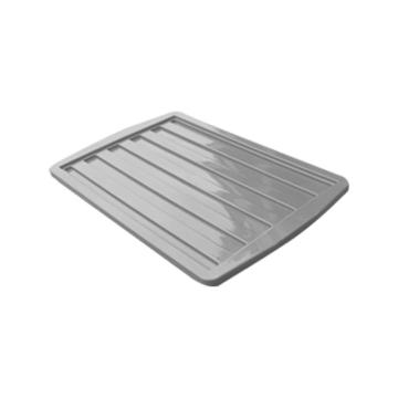英达斯贝克 塑料固定式分格周转箱箱盖，灰色,590通用盖 尺寸:590×385×30mm 售卖规格：1个