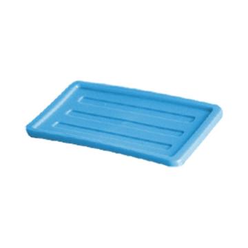 英达斯贝克 塑料固定式分格周转箱箱盖，天蓝色,小号通用盖 尺寸:360×205×10mm 售卖规格：1个
