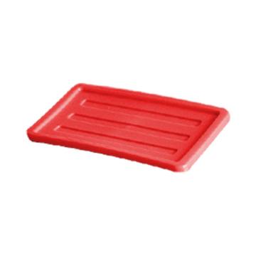 英达斯贝克 塑料固定式分格周转箱箱盖，红色,小号通用盖 尺寸:360×205×10mm 售卖规格：1个