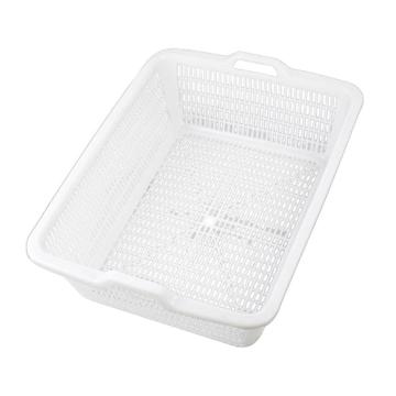 英达斯贝克 塑料周转筐,4#白色，外尺寸:555×415×185mm 售卖规格：1个