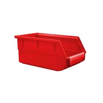 英达斯贝克 背挂式斜口零件盒，5#背挂 尺寸:110×105×50mm,红色 售卖规格：1个