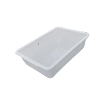 英达斯贝克 塑料方盘，8#冷冻盘白色 外尺寸:235×165×70mm 售卖规格：1个