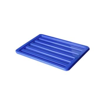 英达斯贝克 塑料周转箱盖子，蓝色,8#箱盖 外尺寸:245×170×5mm 售卖规格：1个