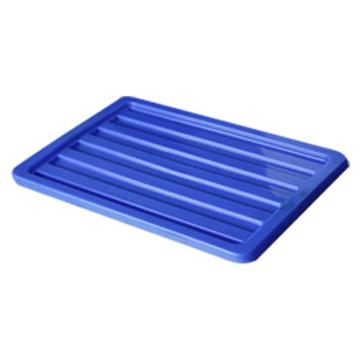 英达斯贝克 塑料周转箱盖子，蓝色,2#箱盖 外尺寸:650×410×10mm 售卖规格：1个