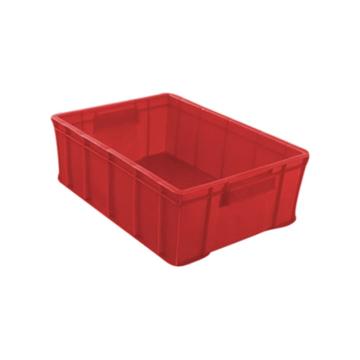英达斯贝克 塑料周转箱，8#红色 外尺寸:245×170×75mm 售卖规格：1个