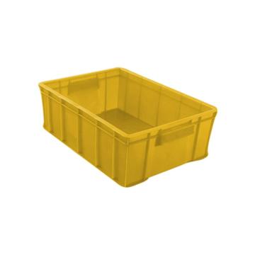 英达斯贝克 塑料周转箱，6#黄色 外尺寸:347×248×94mm 售卖规格：1个
