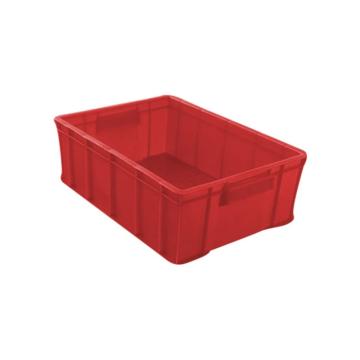 英达斯贝克 塑料周转箱，6#红色 外尺寸:347×248×94mm 售卖规格：1个