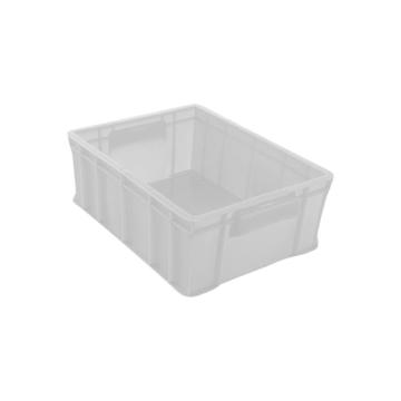 英达斯贝克 塑料周转箱，5#白色 外尺寸:340×270×130mm 售卖规格：1个