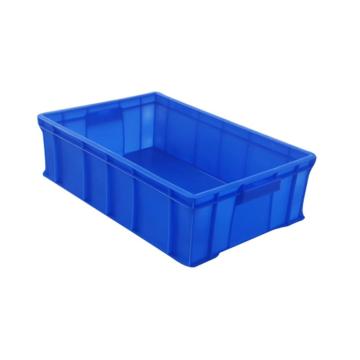 英达斯贝克 塑料周转箱，2#蓝色 外尺寸:650×410×155mm 售卖规格：1个