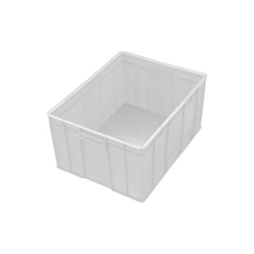 英达斯贝克 塑料周转箱，M21白色,3#封闭箱 外尺寸:540×420×270mm 售卖规格：1个