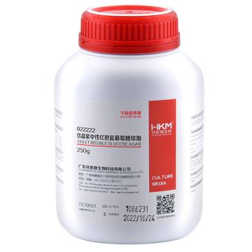 環(huán)凱微生物 結(jié)晶紫中性紅膽鹽葡萄糖瓊脂(VRBGA)，22222 250g/瓶 售賣規(guī)格：1瓶