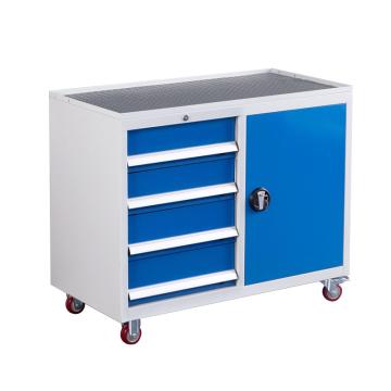 盛悦欣美 四抽+轮子工具柜(蓝+灰白),板厚0.8，承载300kg 售卖规格：1个