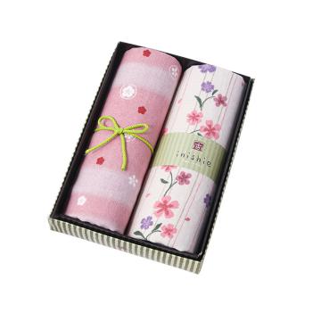 内野/Uchino 面巾礼盒套装，Y10325-N 和风古系列2条装 22×16×5.5cm 售卖规格：1盒