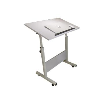 臻远 笔记本电脑桌升降桌，ZY-MSZ-02 （63.5-88cm升降）600*400mm 可倾斜移动桌折叠床边桌加高 纯白 售卖规格：1台