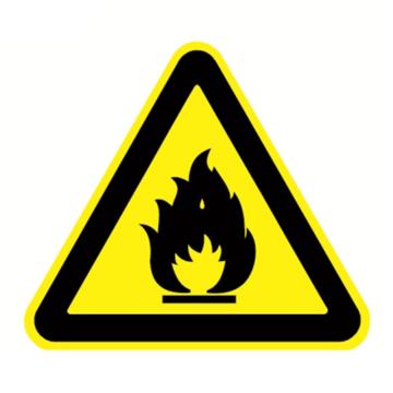 嘉辽 GB安全警示标签（当心火灾），边长10cm，自粘型乙烯，EBS2359 售卖规格：10片/包