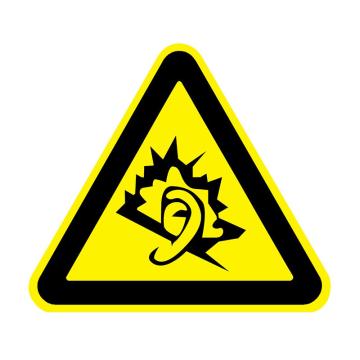 嘉辽 GB安全警示标签（噪声有害），边长5cm，自粘型乙烯，EBS2436 售卖规格：10片/包