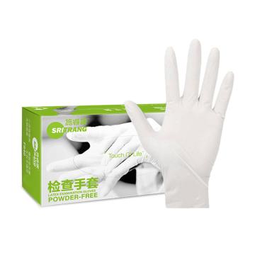 施睿康 一次性乳胶手套，F840，XS 无粉麻面，加厚 售卖规格：1箱