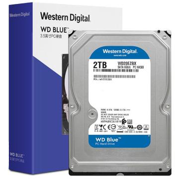西部数据/WD 蓝盘，WD20EZBX 2TB SATA6Gb/s 256MB 7200RPM 台式机械硬盘 售卖规格：1块