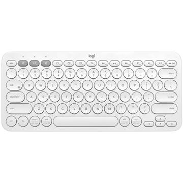 罗技/Logitech 无线蓝牙键盘，K380白色 办公女性便携超薄笔记本键盘 售卖规格：1个