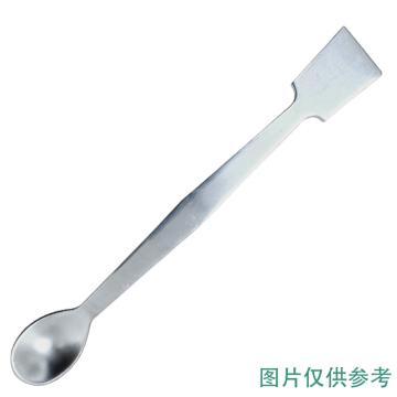 安赛瑞 304不锈钢药勺，实验室取样药匙化学试剂药勺，厚款双头一正一勺，180mm，601459 售卖规格：1个
