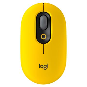罗技/Logitech 无线鼠标，POP MOUSE 热力黄 蓝牙无线办公静音鼠标 售卖规格：1个