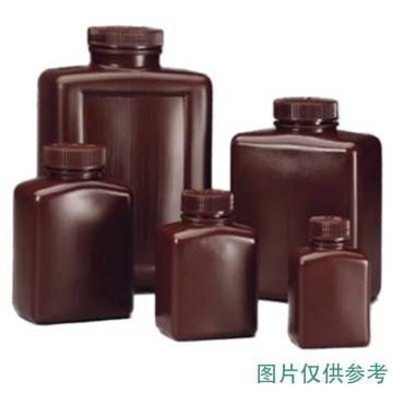 耐洁/NALGENE 琥珀广口矩形瓶，500ml，2009-0016PK，2009-0016PK 售卖规格：12个/盒