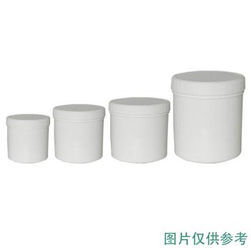 安赛瑞 螺旋罐带内盖（2个装）广口塑料罐 乳白色 300ml，600562 售卖规格：2个/件