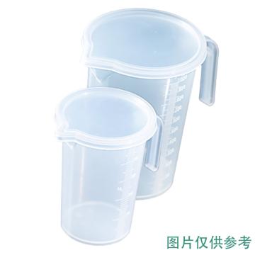 安赛瑞 加盖塑料量杯，600552 2000ml，带刻度，带把手 售卖规格：2个/件
