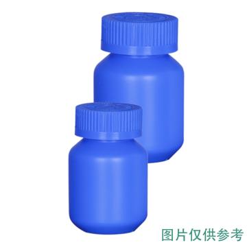 安赛瑞 压盖塑料瓶（5个装）液体瓶大口样品分装瓶试剂瓶压旋盖固体瓶 120ml 蓝色，600460 售卖规格：5个/件