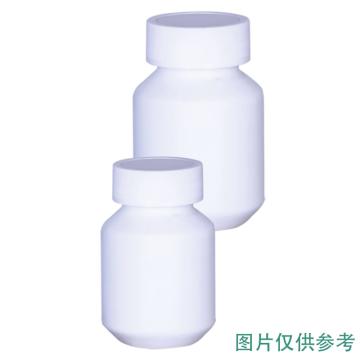 安赛瑞 压盖塑料瓶（5个装）液体瓶大口样品分装瓶试剂瓶压旋盖固体瓶 60ml 白色，600457 售卖规格：5个/件