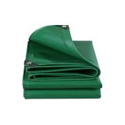 Raxwell 绿色防雨刀刮布，尺寸(m):10*12，厚度:0.35（±0.05）mm，克重:450g/平方