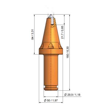 恒鼎中钻 截齿，截齿，U85-JQ-18 U85-JQ-18 售卖规格：1个