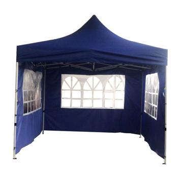 百佳 户外遮阳救灾帐篷，2×2米，三面围布，三面带窗，蓝色 售卖规格：1套