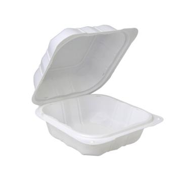 安赛瑞 一次性餐盒，25067 22×15×6.6cm（150个装）带盖白色 售卖规格：1包